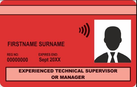 Red CSCS Card - Experienced Card (Technical, Supervisory and Management)