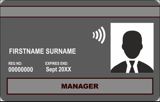 Black Manager CSCS Card
